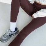 Tayt | Kadın Tayt | Spor Tayt | Yüksek Bel | Toparlayıcı | İnce Kumaş | Kahverengi | L Beden