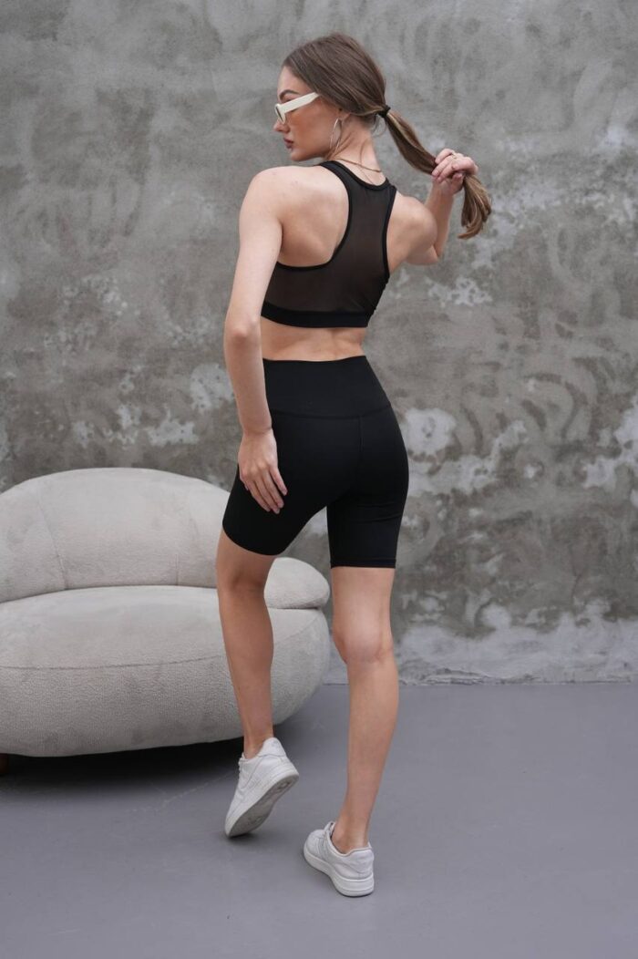 Siyah Renk Kadın Şort Takımı Siyah Renk Kadın Şort Takımı